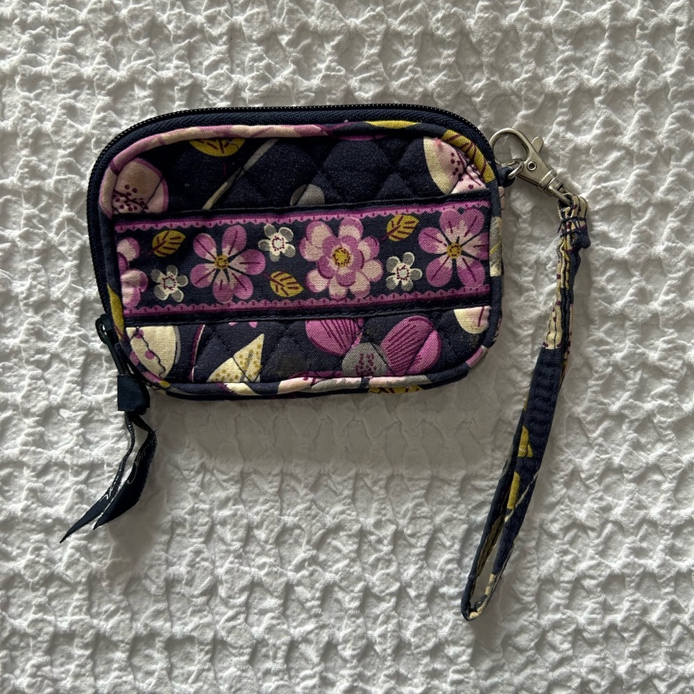 Vera Bradley Purple Floral Wallet Wristlet